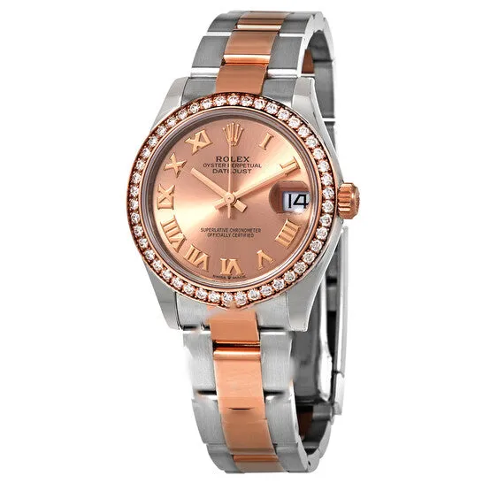 Earrings JMS always Original Rolex Datejust 31 Rose Dial Automatic Ladies Steel and Everose Gold Oyster Watch 278381PRO