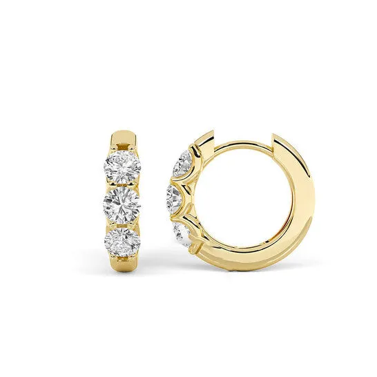 Earrings Original GROWN GORGEOUS BEAUTIFUL EARRINGS 14KY 1 CTW CERTIFIED F VS2 JMS always