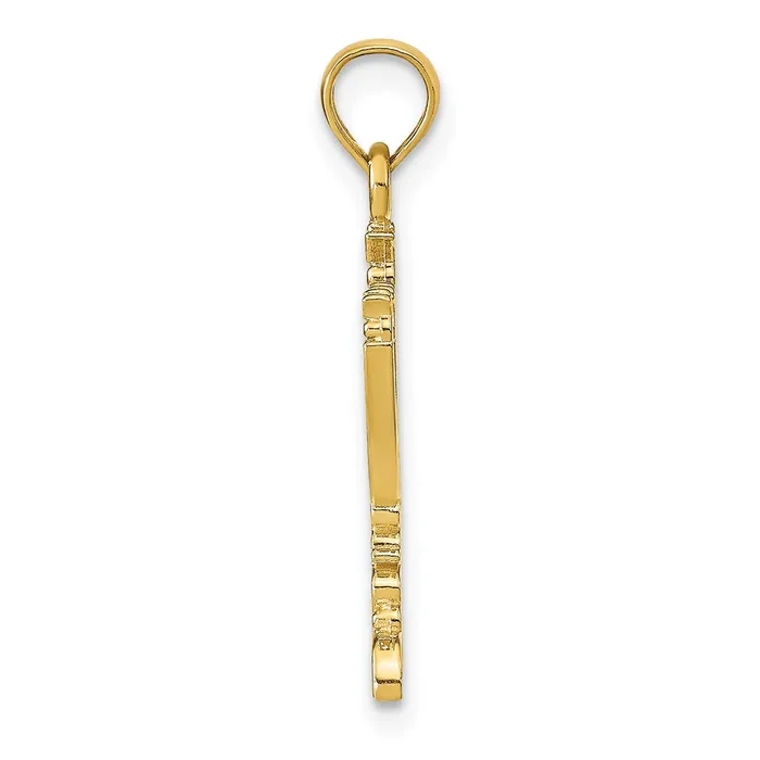 Goldia 14k Yellow Gold Menorah Pendant PreStyled Sets