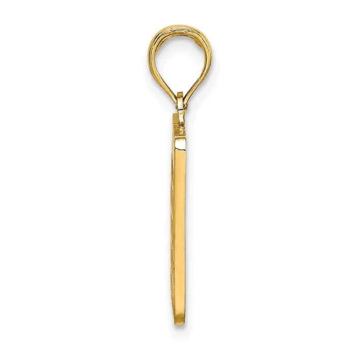 Goldia 14k Yellow Gold w Enamel Bingo Card Charm Charm Necklaces
