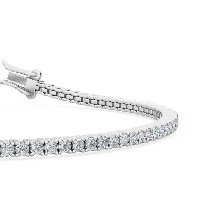 Goldia Bracelets 20 ct tw Classic FourProng Natural Diamond Tennis Bracelet in 14K White Gold