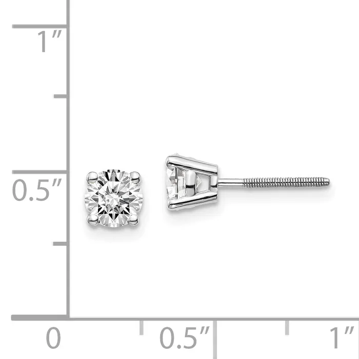 goldiaca 14kw 95ct VS2SI1 G I Diamond Stud Thread onoff Post Earrings Earrings