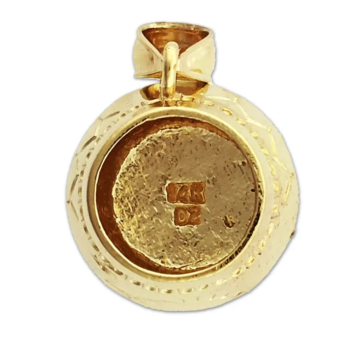 Goldia Charm Necklaces 14K Gold 3D Native Indian Pottery Charm