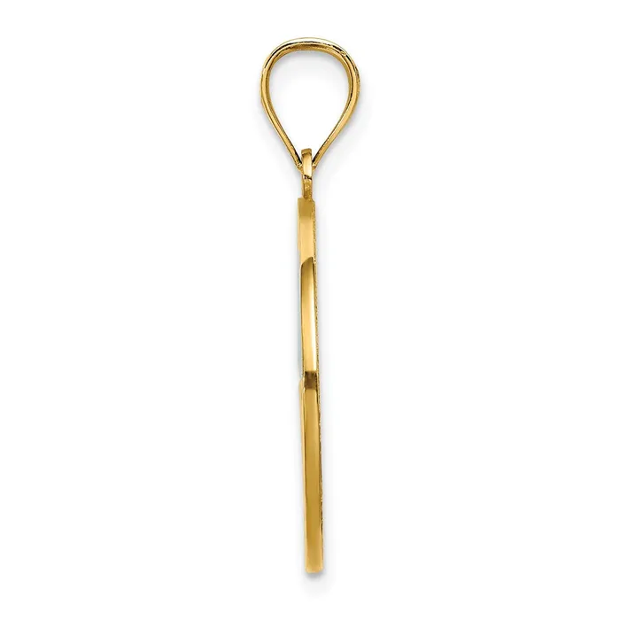 Goldia Charm Necklaces 14k Yellow Gold MultiColor Enamel OCEAN CITY NEW JERSEY Beach Charm