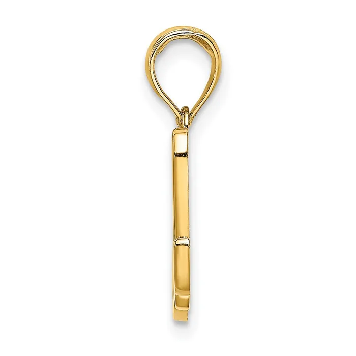 Goldia Necklaces 14k Yellow GoldY Script Letter M Initial Pendant
