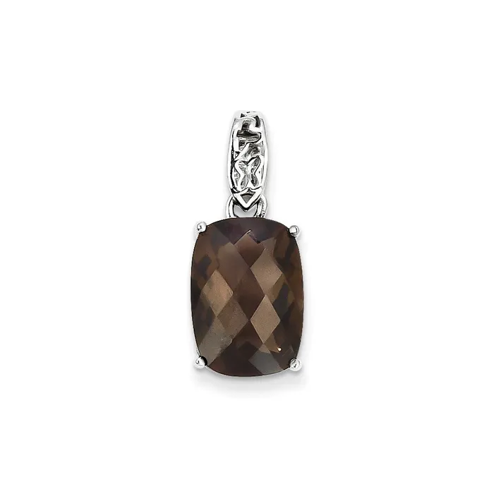 Goldia Necklaces Sterling Silver Smoky Quartz Pendant