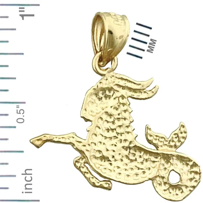 Goldia PreStyled Sets 14K Gold Zodiac Capricorn Pendant