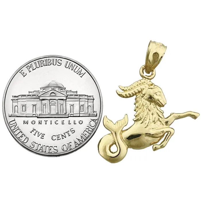 Goldia PreStyled Sets 14K Gold Zodiac Capricorn Pendant