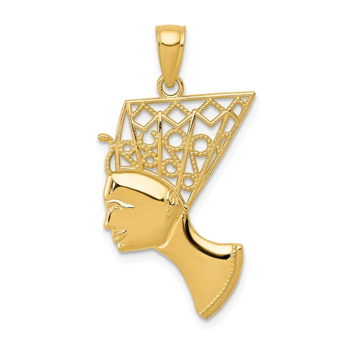 Goldia PreStyled Sets 14k Yellow Gold Nefertiti Profile Pendant