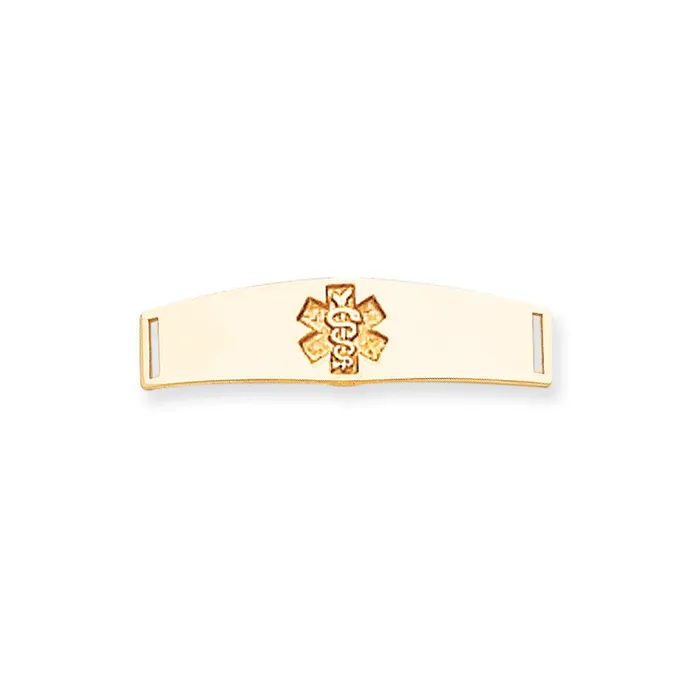 Goldia PreStyled Sets 14k Yellow Gold Nonenameled Medical Jewelry Plate Goldia PreStyled Sets 14k Yellow Gold Nonenameled Medical Jewelry Plate
