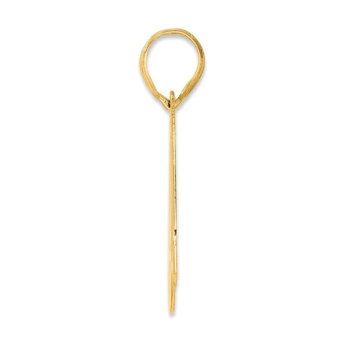 Goldia PreStyled Sets 14k Yellow Gold Polished Block Number 91 Pendant