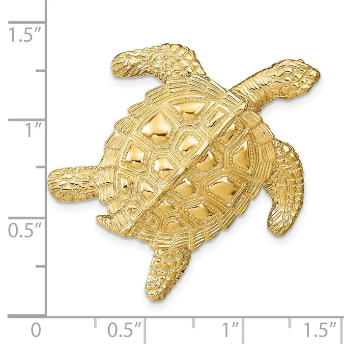 Goldia PreStyled Sets 14k Yellow Gold Sea Turtle Slide