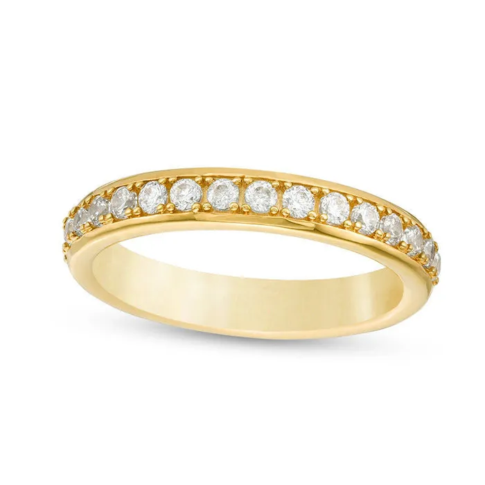 Goldia Rings 050 CT TW Natural Diamond Wedding Band in Solid 10K Yellow Gold Goldia Rings 050 CT TW Natural Diamond Wedding Band in Solid 10K Yellow Gold