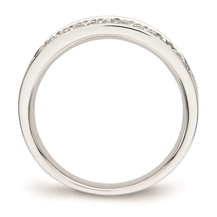 Goldia Rings 14k White Gold AA Real Diamond Ring