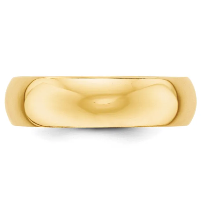 Goldia Rings Solid 10K Yellow Gold 6mm HalfRound Wedding MensWomens Wedding Band Ring Size 4 Goldia Rings Solid 10K Yellow Gold 6mm HalfRound Wedding MensWomens Wedding Band Ring Size 4