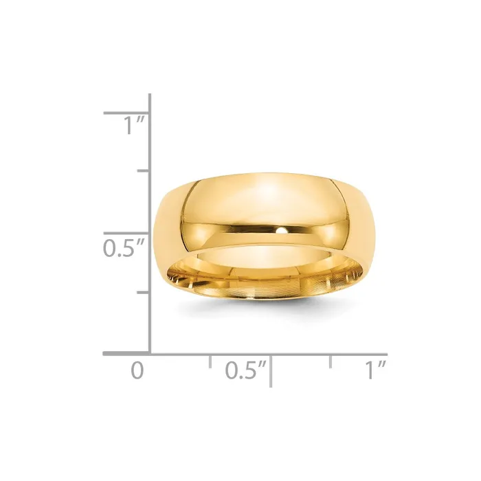 Goldia Rings Solid 10K Yellow Gold 8mm Comfort Fit MensWomens Wedding Band Ring Size 12 Goldia Rings Solid 10K Yellow Gold 8mm Comfort Fit MensWomens Wedding Band Ring Size 12