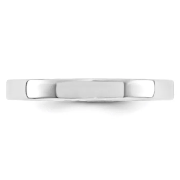 Goldia Rings Solid 14K White Gold 3mm Standard Flat Comfort Fit MensWomens Wedding Band Ring Size 13 Goldia Rings Solid 14K White Gold 3mm Standard Flat Comfort Fit MensWomens Wedding Band Ring Size 13