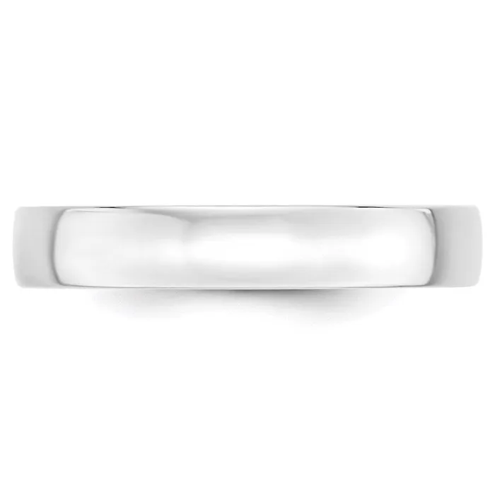 Goldia Rings Solid 14K White Gold 4mm Light Weight Comfort Fit MensWomens Wedding Band Ring Size 135 Goldia Rings Solid 14K White Gold 4mm Light Weight Comfort Fit MensWomens Wedding Band Ring Size 135