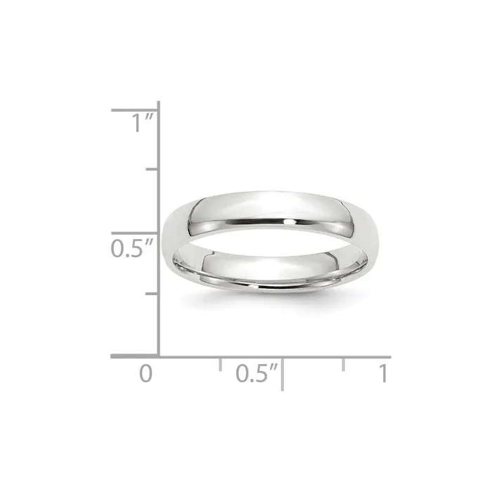Goldia Rings Solid 14K White Gold 4mm Light Weight Comfort Fit MensWomens Wedding Band Ring Size 135 Goldia Rings Solid 14K White Gold 4mm Light Weight Comfort Fit MensWomens Wedding Band Ring Size 135