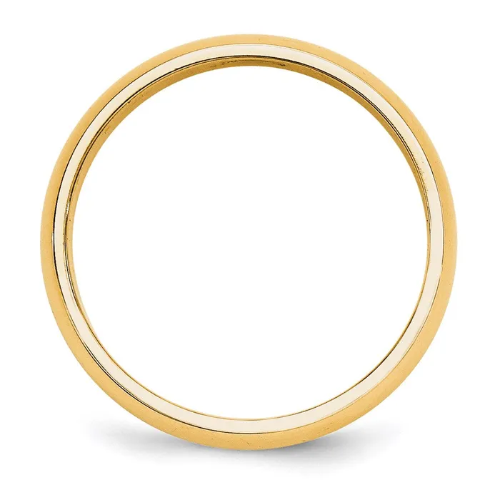 Goldia Rings Solid 14K Yellow Gold 5mm HalfRound Wedding MensWomens Wedding Band Ring Size 5 Goldia Rings Solid 14K Yellow Gold 5mm HalfRound Wedding MensWomens Wedding Band Ring Size 5