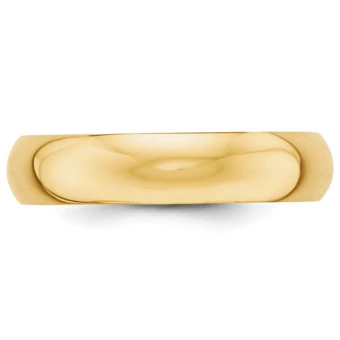Goldia Rings Solid 14K Yellow Gold 5mm HalfRound Wedding MensWomens Wedding Band Ring Size 5 Goldia Rings Solid 14K Yellow Gold 5mm HalfRound Wedding MensWomens Wedding Band Ring Size 5