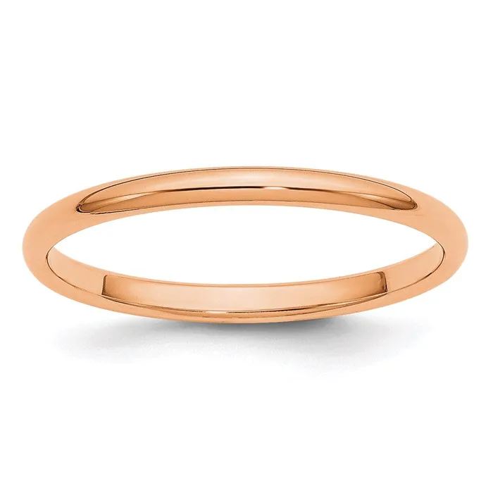 Goldia Rings Solid 14K Yellow Gold Rose Gold 2mm Half Round MensWomens Wedding Band Ring Size 115 Goldia Rings Solid 14K Yellow Gold Rose Gold 2mm Half Round MensWomens Wedding Band Ring Size 115