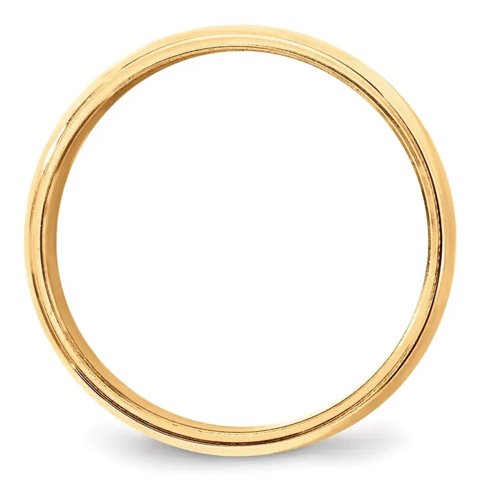 Goldia Rings Solid 18K Yellow Gold 8mm Milgrain Half Round MensWomens Wedding Band Ring Size 55 Goldia Rings Solid 18K Yellow Gold 8mm Milgrain Half Round MensWomens Wedding Band Ring Size 55