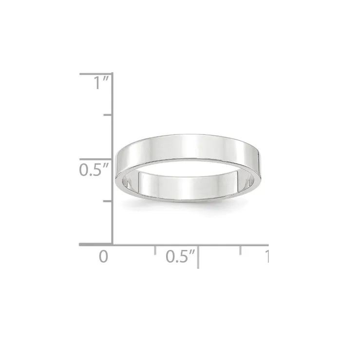 Goldia Solid 14K White Gold 4mm Light Weight Flat MensWomens Wedding Band Ring Size 8 Rings Goldia Solid 14K White Gold 4mm Light Weight Flat MensWomens Wedding Band Ring Size 8 Rings