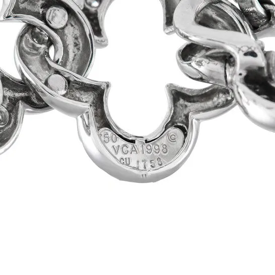 JMS always Bracelets Original PreOwned Van Cleef Arpels Alhambra 18K White Gold 20ct Diamond Link Bracelet VC17 012224 JMS always Bracelets Original PreOwned Van Cleef Arpels Alhambra 18K White Gold 20ct Diamond Link Bracelet VC17 012224