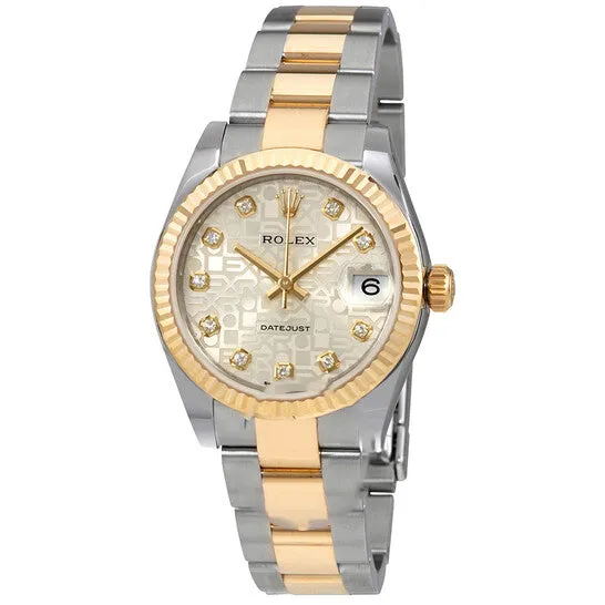 JMS always Bracelets Original Rolex Datejust Lady 31 Silver Dial Stainless Steel and 18K Yellow Gold Oyster Bracelet Automatic Watch 178273SJDO