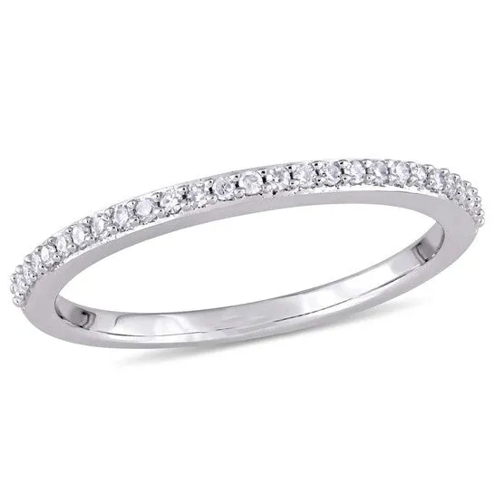 JMS always Original Amour 18 CT TW Diamond SemiEternity Anniversary 14K White Gold Band Rings JMS always Original Amour 18 CT TW Diamond SemiEternity Anniversary 14K White Gold Band Rings