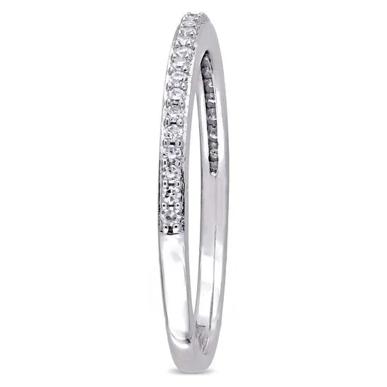 JMS always Original Amour 18 CT TW Diamond SemiEternity Anniversary 14K White Gold Band Rings JMS always Original Amour 18 CT TW Diamond SemiEternity Anniversary 14K White Gold Band Rings