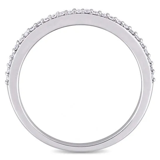 JMS always Original Amour 18 CT TW Diamond SemiEternity Anniversary 14K White Gold Band Rings JMS always Original Amour 18 CT TW Diamond SemiEternity Anniversary 14K White Gold Band Rings