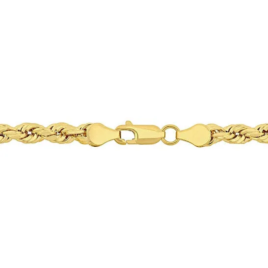JMS always Original AMOUR Mens Rope Chain Bracelet In 10K Yellow Gold 5 Mm9 Inch Bracelets JMS always Original AMOUR Mens Rope Chain Bracelet In 10K Yellow Gold 5 Mm9 Inch Bracelets