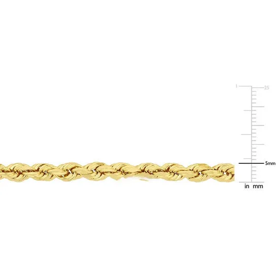 JMS always Original AMOUR Mens Rope Chain Bracelet In 10K Yellow Gold 5 Mm9 Inch Bracelets JMS always Original AMOUR Mens Rope Chain Bracelet In 10K Yellow Gold 5 Mm9 Inch Bracelets