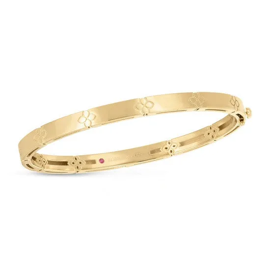 JMS always PreStyled Sets Original Roberto Coin 18K Yellow Gold Love In Verona Narrow Width Bangle 7773203AYBA0 JMS always PreStyled Sets Original Roberto Coin 18K Yellow Gold Love In Verona Narrow Width Bangle 7773203AYBA0