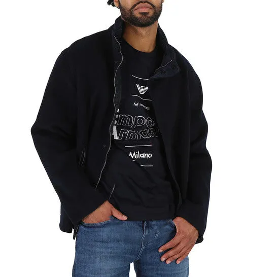JMS always Rings Original Emporio Armani Mens Navy Reversible Blouson Jacket JMS always Rings Original Emporio Armani Mens Navy Reversible Blouson Jacket