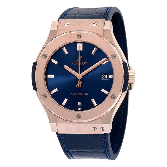 JMS always Rings Original Hublot Classic Fusion Blue Sunray Dial 18kt King Gold Automatic Mens Watch 511OX7180LR JMS always Rings Original Hublot Classic Fusion Blue Sunray Dial 18kt King Gold Automatic Mens Watch 511OX7180LR