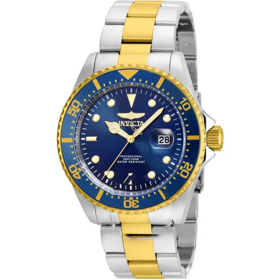 JMS always Rings Original Invicta Pro Diver Blue Dial Twotone Mens Watch 22058 JMS always Rings Original Invicta Pro Diver Blue Dial Twotone Mens Watch 22058