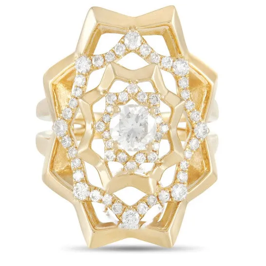 JMS always Rings Original LB Exclusive 18K Yellow Gold 115 ct Diamond Ring