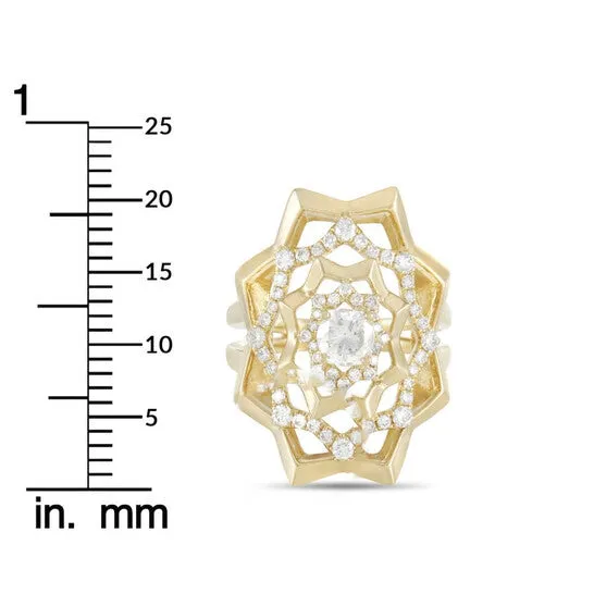JMS always Rings Original LB Exclusive 18K Yellow Gold 115 ct Diamond Ring