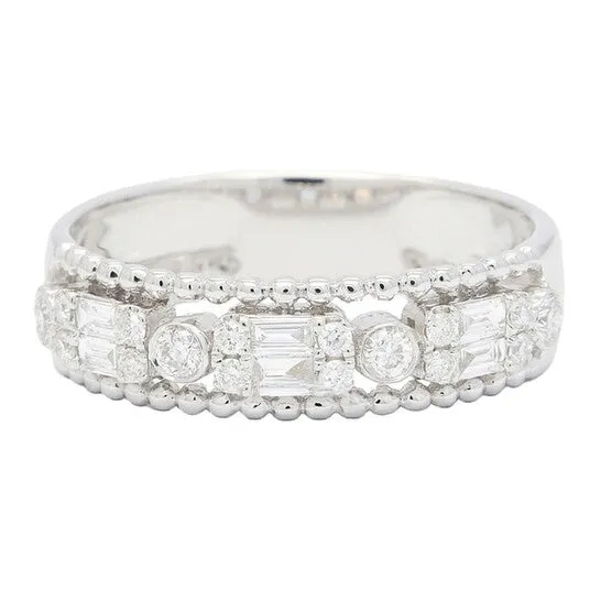 JMS always Rings Original New J Collection Fine Jewellery Ring W Diamond6 Cdibag 015 Ct16 Rddi 020 Ct18kw 364 Gm 18kt White Gold Silver JMS always Rings Original New J Collection Fine Jewellery Ring W Diamond6 Cdibag 015 Ct16 Rddi 020 Ct18kw 364 Gm 18kt White Gold Silver