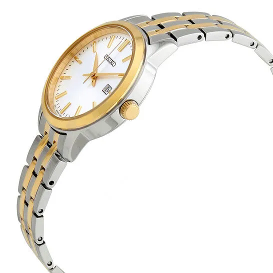 JMS always Rings Original Seiko Classic Quartz White Dial Twotone Ladies Watch SUR410 JMS always Rings Original Seiko Classic Quartz White Dial Twotone Ladies Watch SUR410