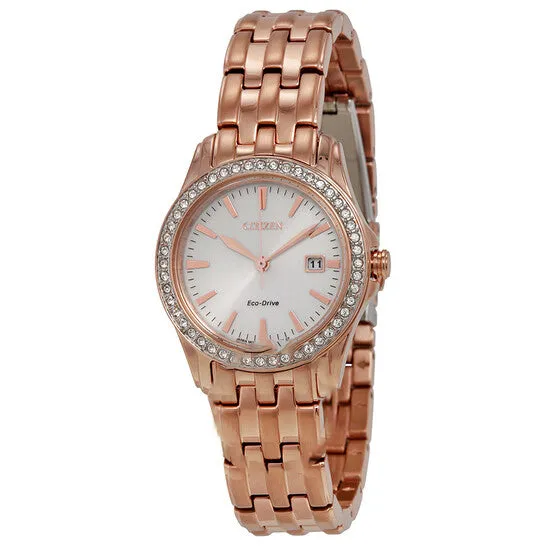 JMS always Watches Original Citizen Silhouette Crystal Silver Dial Ladies Watch EW190352A JMS always Watches Original Citizen Silhouette Crystal Silver Dial Ladies Watch EW190352A