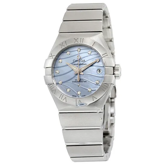 JMS always Watches Original Omega Constellation CoAxial Blue Mother of Pearl Diamond Dial Ladies Watch 12310272057001 JMS always Watches Original Omega Constellation CoAxial Blue Mother of Pearl Diamond Dial Ladies Watch 12310272057001
