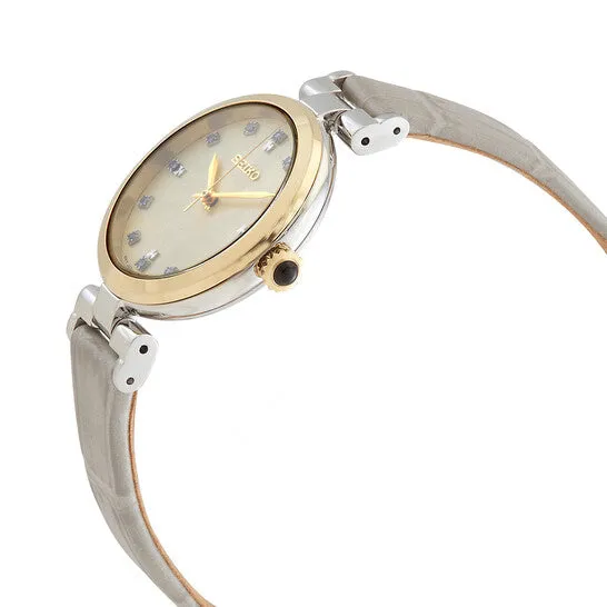 JMS always Watches Original Seiko Quartz Diamond Champagne Dial Ladies Watch SRZ546P1 JMS always Watches Original Seiko Quartz Diamond Champagne Dial Ladies Watch SRZ546P1