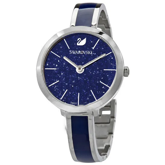 JMS always Watches Original Swarovski Crystalline Delight Quartz Blue Dial Ladies Watch 5580533