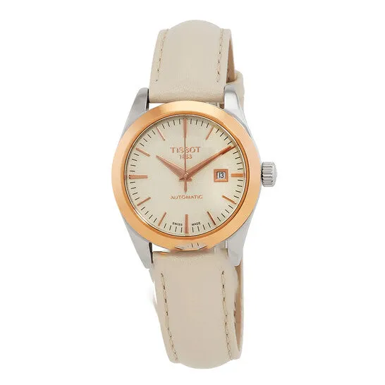 JMS always Watches Original Tissot TMy Lady Automatic Cream Opalin Dial Ladies Watch T9300074626100