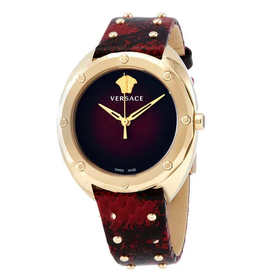 JMS always Watches Original Versace Shadov Quartz Red Dial Ladies Watch VEBM00918 JMS always Watches Original Versace Shadov Quartz Red Dial Ladies Watch VEBM00918