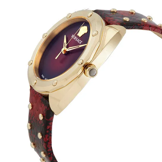 JMS always Watches Original Versace Shadov Quartz Red Dial Ladies Watch VEBM00918 JMS always Watches Original Versace Shadov Quartz Red Dial Ladies Watch VEBM00918